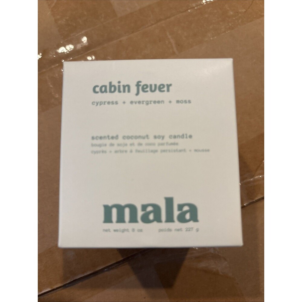 Mala Cabin Fever Soy Coconut Candle NIB